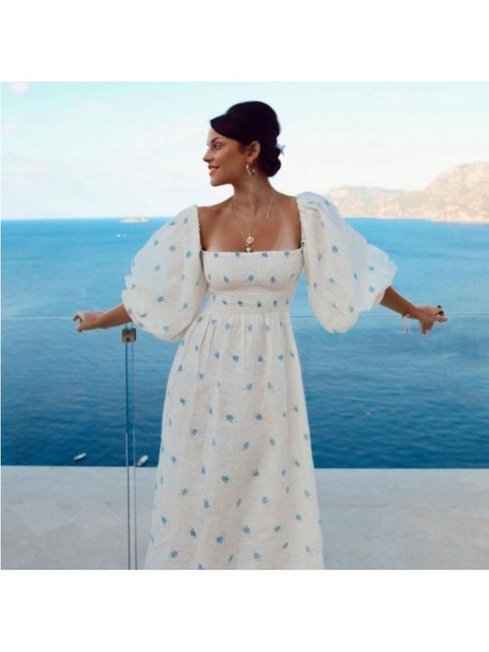 Sleeper Dresses & Skirts - Sleeper Atlanta Dress White and Blue